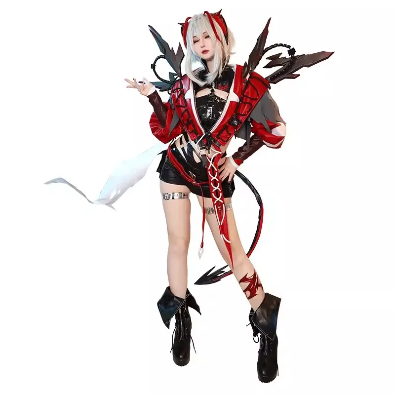 COS-HoHo Arknights W Wisadel игровой костюм сексуальная крутая униформа прекрасный косплей