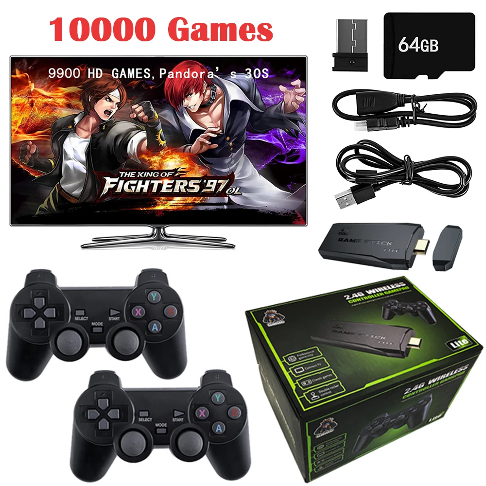 Консоль игровая беспроводная 64 ГБ 4 к 10000 игр |