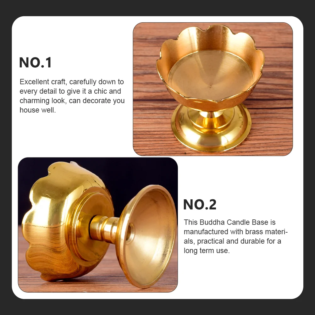 Латунная лампа с маслом винтажный декор держатели для чайных свечей цветок