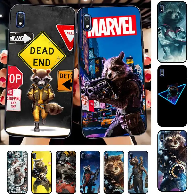

Marvel Guardians of the Galaxy Rocket Raccoon Phone Case for Samsung A51 01 50 71 21S 70 31 40 30 10 20 S E 11 91 A7 A8 2018