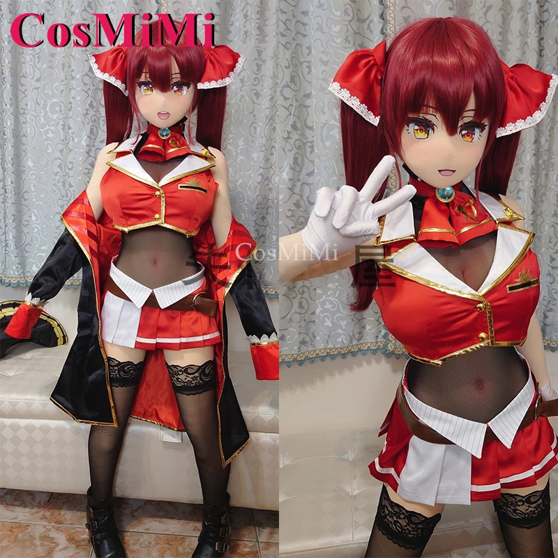 CosMiMi аниме VTuber Hololive Houshou Marine косплей костюм милая изящная униформа наряд