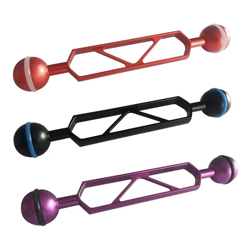 

Double Ball Arm 6'' Underwater Strobe Video Extension Rack Support Holder