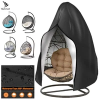 patio hanging egg chair cover with zipper waterproof dust anti uv lightweight durable protector cover garden furniture cover