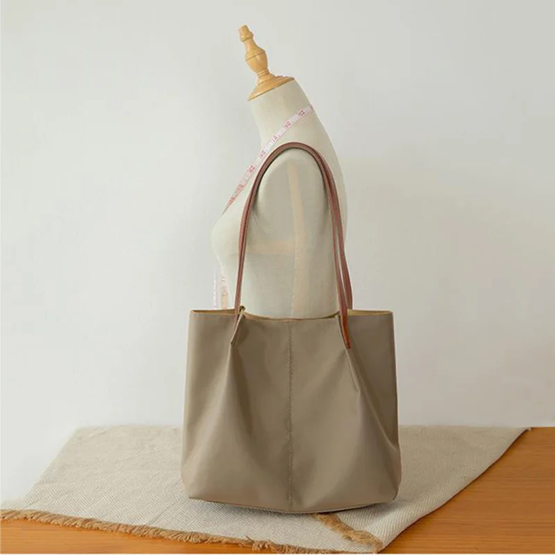 

Women Canvas Tote High Quality Female Teenage Girl Casual Nylon Oxford Cloth Handbag Lady Large Capacity Shopping Shoulder Bag