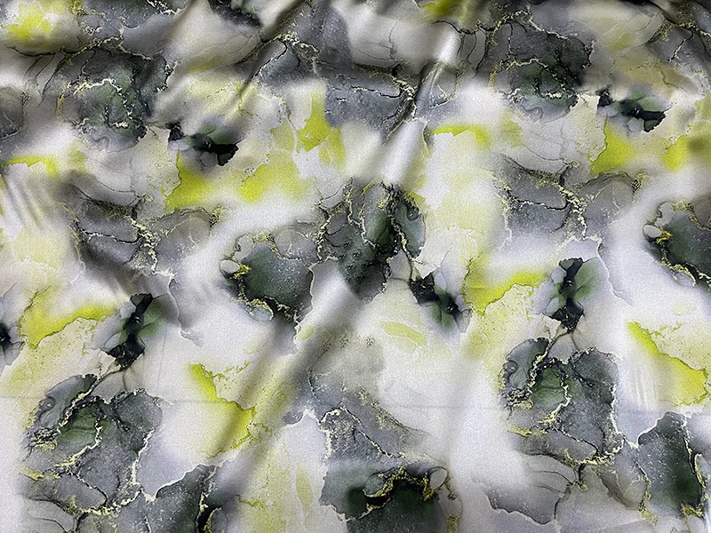 19momme Высококачественная эластичная атласная ткань из натурального шелка для