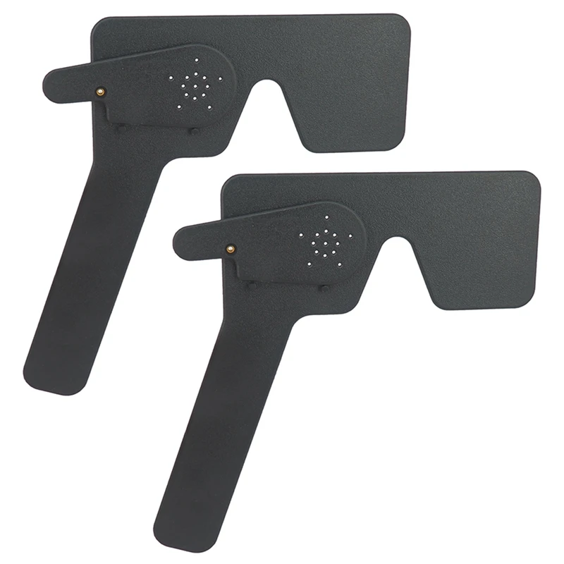 

2X Professional Ophthalmic Lorgnette 17 Pinhole Black Plastic Vision Test Eye Occluder