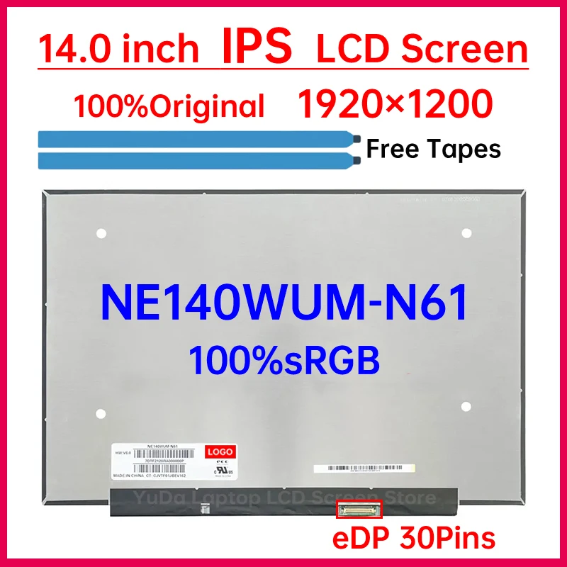 14-дюймовый ЖК-экран для ноутбука NE140WUM N61 NE140WUM-N61 NE140WUM-N68 Замена матричной панели