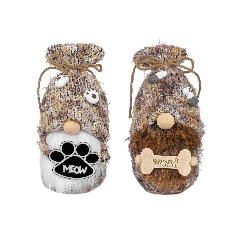 

Pet Dog Gnome Decorative Crafts for Holiday New Year Birthday Party Decor