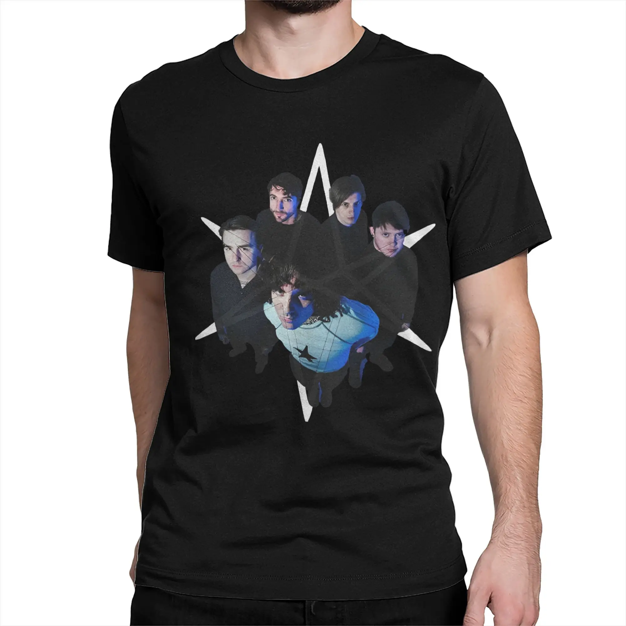 Men's T-Shirts Bmth Kingslayer Bring Me The Horizons Novelty 100% Cotton Tees Short Sleeve T Shirts Crew Neck Clothes Gift Idea