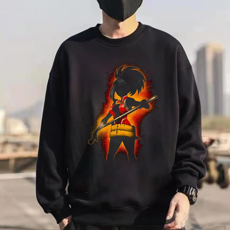 

Momo Dark Shadow Anime Hoodies 2022 Sweatshirt Warm Clothes Fashion Tops Harajuku Cool Sportwear Momo Dark Shadow Anime Hoody