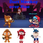 Дротика обезьяна плюшевая игрушка безопасность поломка пятничная ночь Funkin плюшевая кукла пятничная Уитти парень мягкие животные плюшевые игрушки для детей