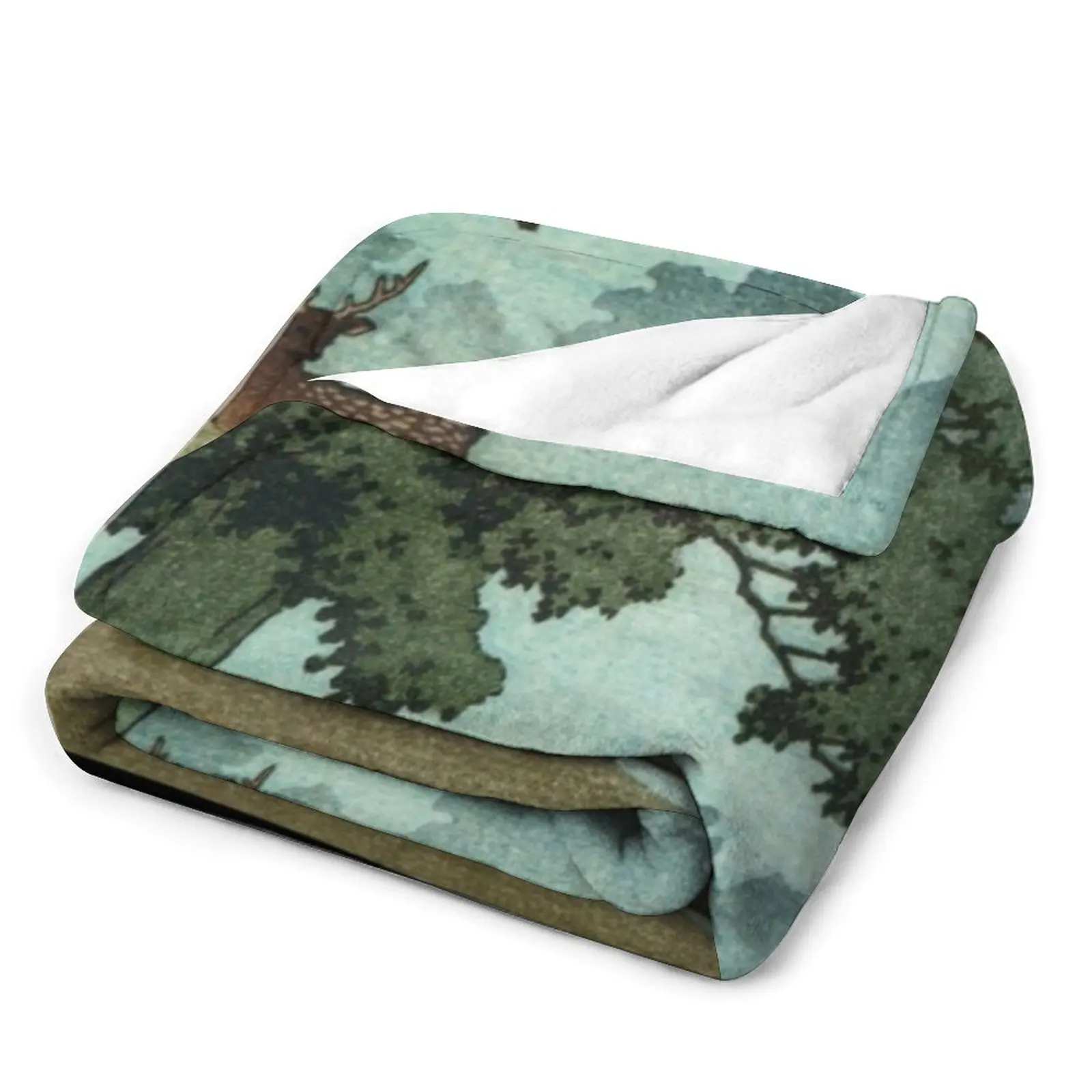 Олень Nara Park от Kawase Hasui пледы одиночные гигантские одеяла для дивана