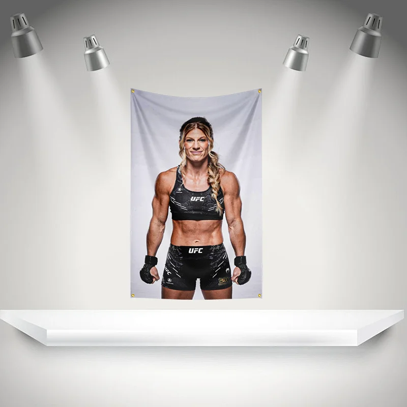 Фото Флаг-баннер K-Kayla Harrison 3x5 футов с латунными люверсами, HD-печать, гобелен, для выставок, для фанатов бокса, декор для гаража №5