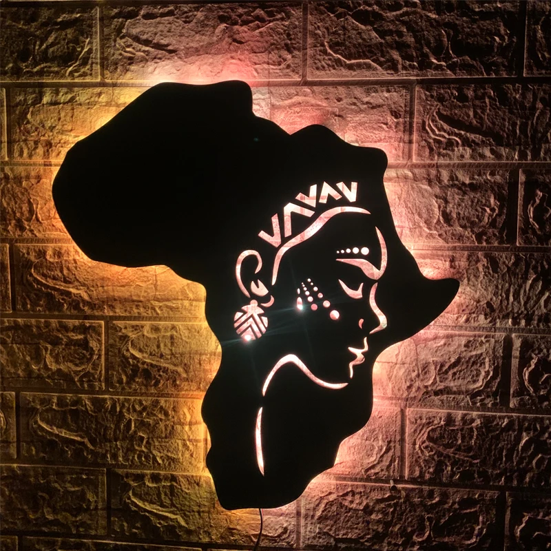 Настенный светильник ZK50 USBcreative в виде Индийской Девушки светящийся декоративный