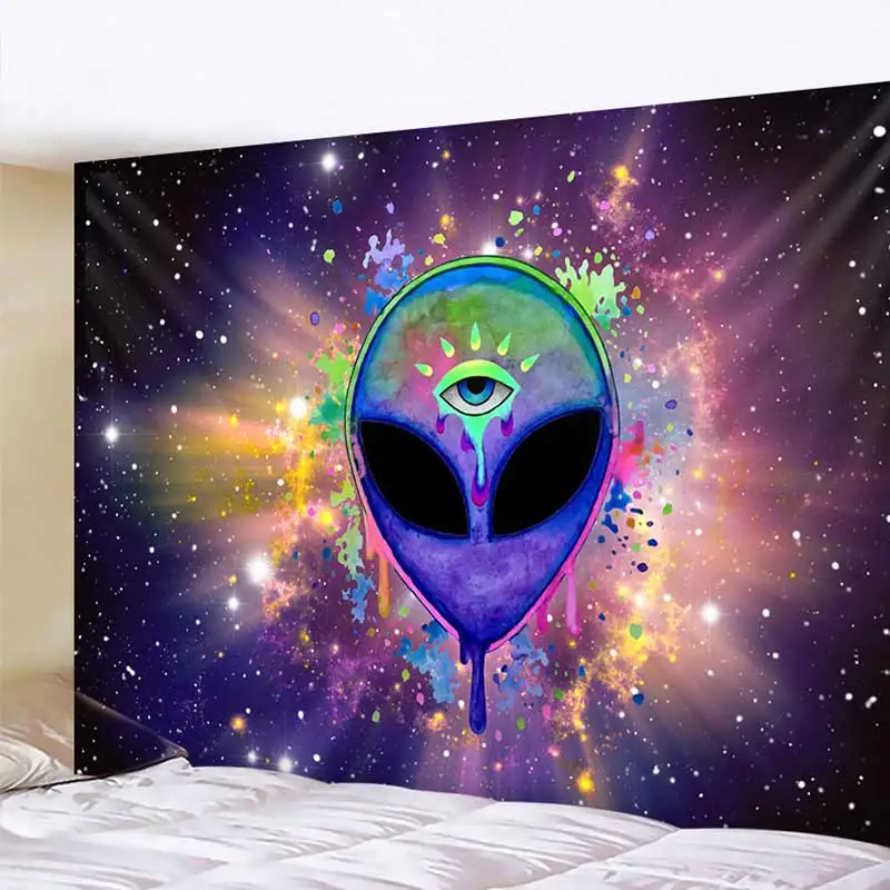 

Гобелен Alien Witchcraft, гобелен в стиле хиппи, психоделический гобелен в стиле хиппи, декор для ведра, искусственный декор, эстетический декор для...