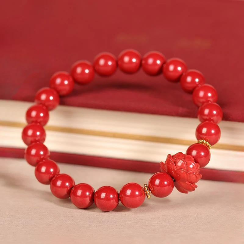 Женский бесшумный браслет Vermilion в виде сердца стиле лотоса