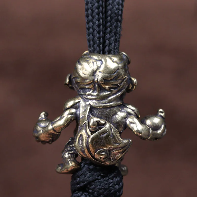 Альянс гнома курительная бомба солдат инженер латунный нож бусины DIY Паракорд