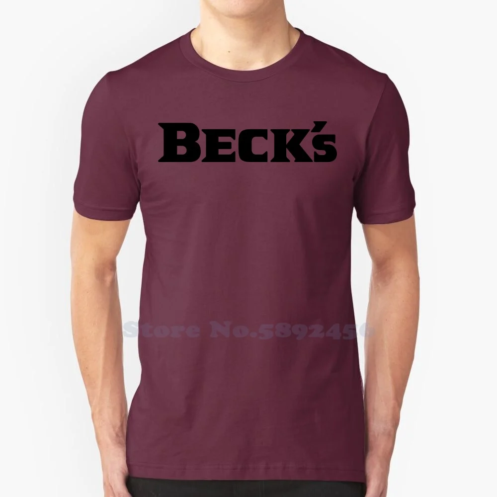 

Высококачественные футболки с логотипом BECK's, модная футболка, новинка, футболка из 100% хлопка