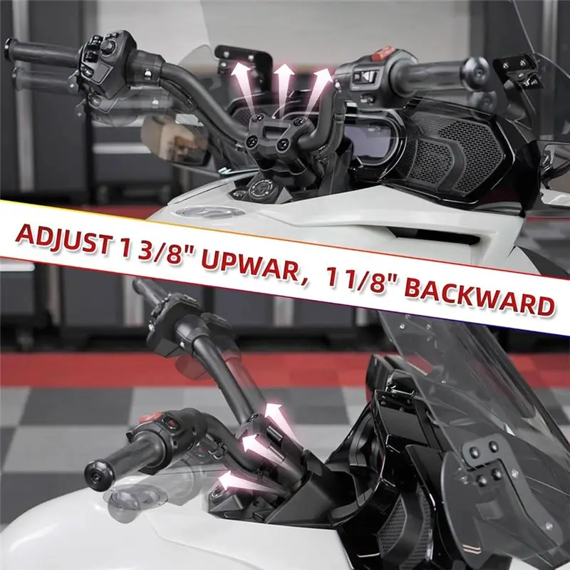Удлинитель руля для Can-Am Spyder, алюминиевый комплект удлинителей руля для Can-Am Spyder RT, RTS, F3, F3s, аксессуары (art.: 3920dcada6a17) - 3920dcada6a17