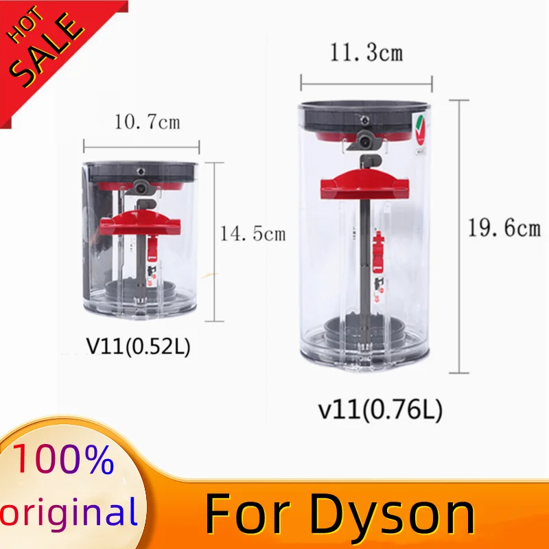 

Para dyson v11 original filtro balde bin poeira acessórios robô aspirador de pó ciclone coletor de poeira lixo pode peças de re