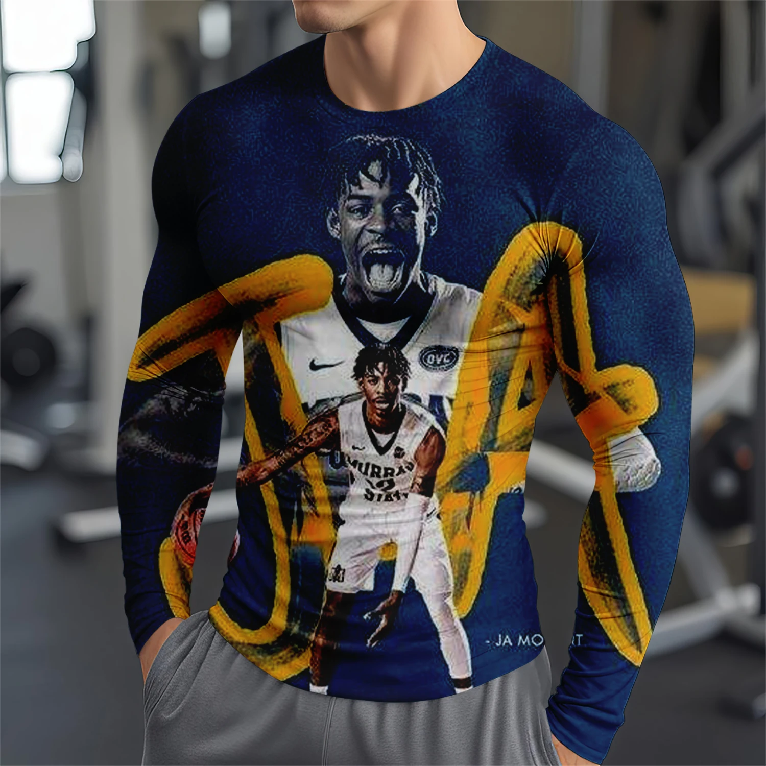 Футболка С Длинными Рукавами И 3D-принтом Звезды Модный Спортивный Топ Пуловер