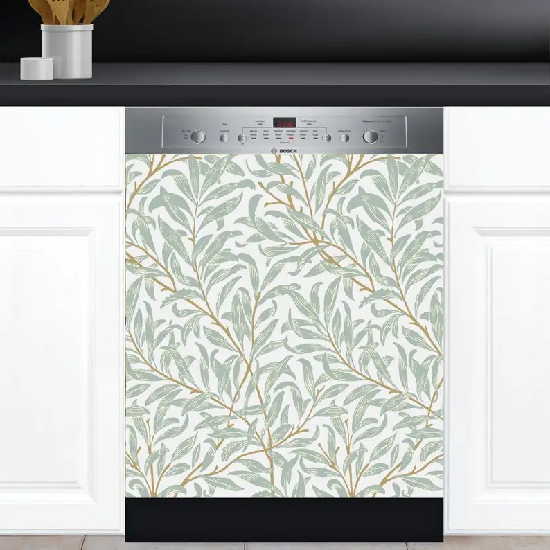 

Dishwasher Cover Choose Magnet Or Vinyl Decal Sticker, Willow Bough by William Morris Design D66034- choose your type from the m