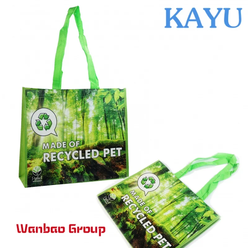 

Custom Printed Waterproof Rpet Pp Non Woven Polypropylene Laminated Shopping Tote Bag With Logo Large