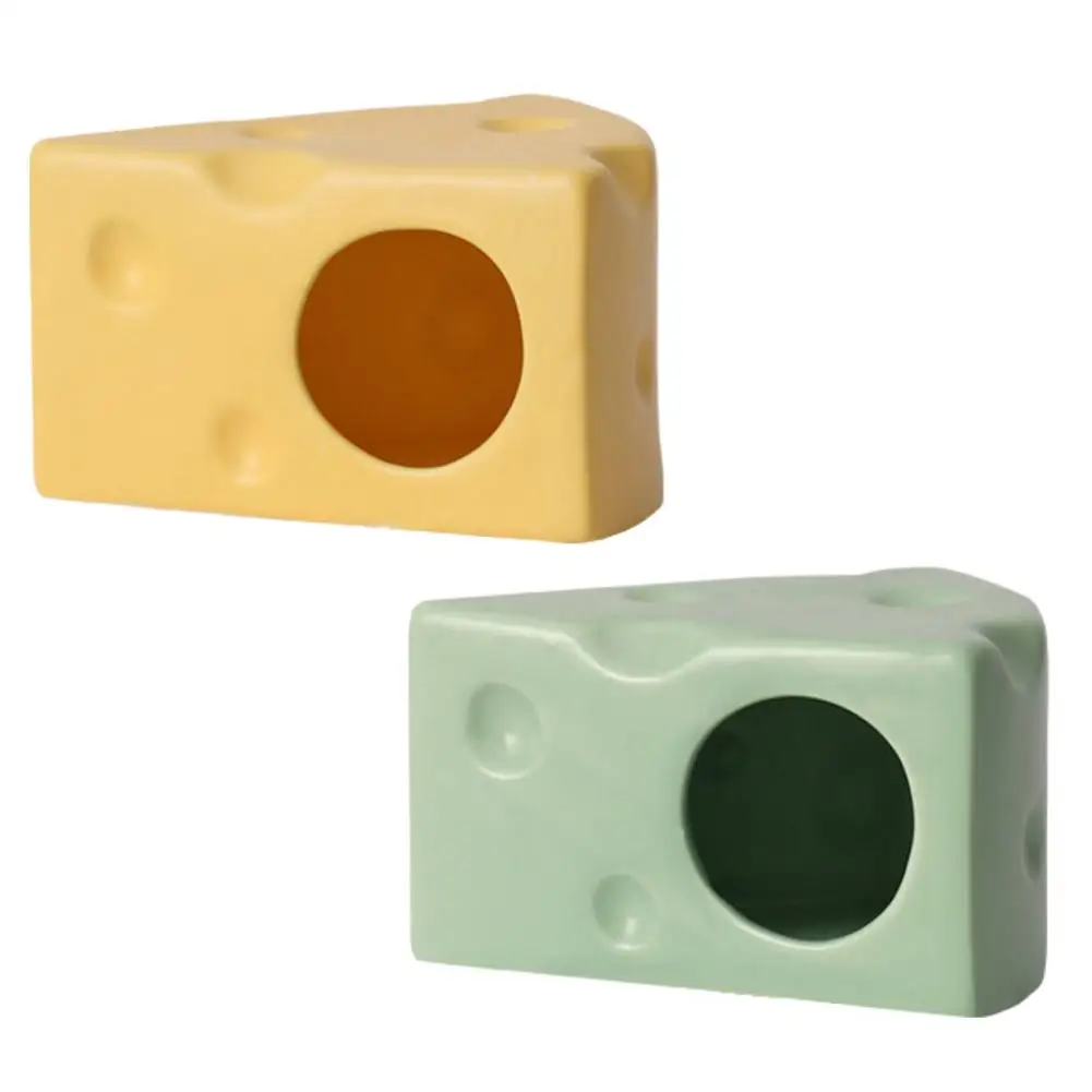 Креативный керамический домик для хомяка в форме сыра симпатичный продукт