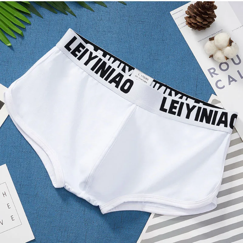 4PCS Men Underwear Boxer Man Panties BoxerShorts for Men Underpants Homme Cotton Mid Waist Sexy Comfort Breathable Brand L-3XL