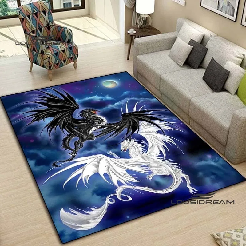 Коврики и ковровые покрытия в виде дракона розы объемная печать меч волшебная