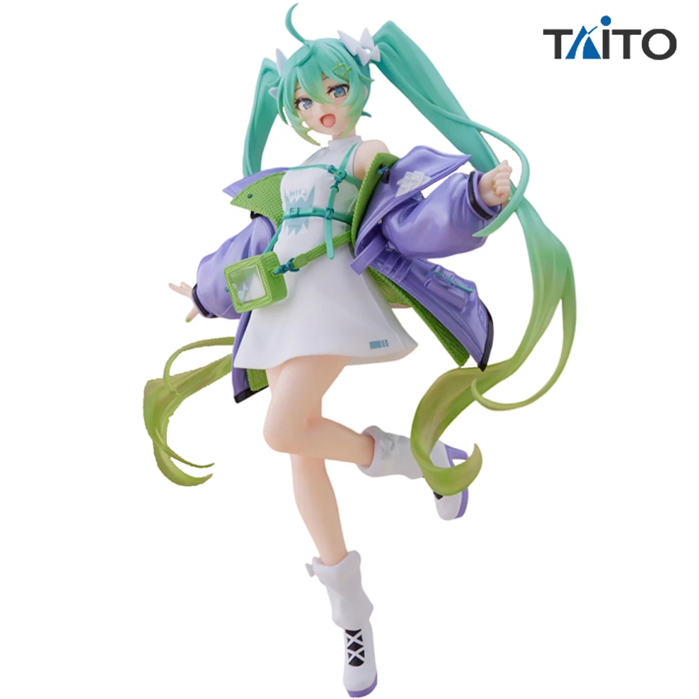 

Taito Fashion Hatsune Miku спортивная версия Коллекционная Аниме Фигурка экшн-фигурки Вокалоид модели игрушки