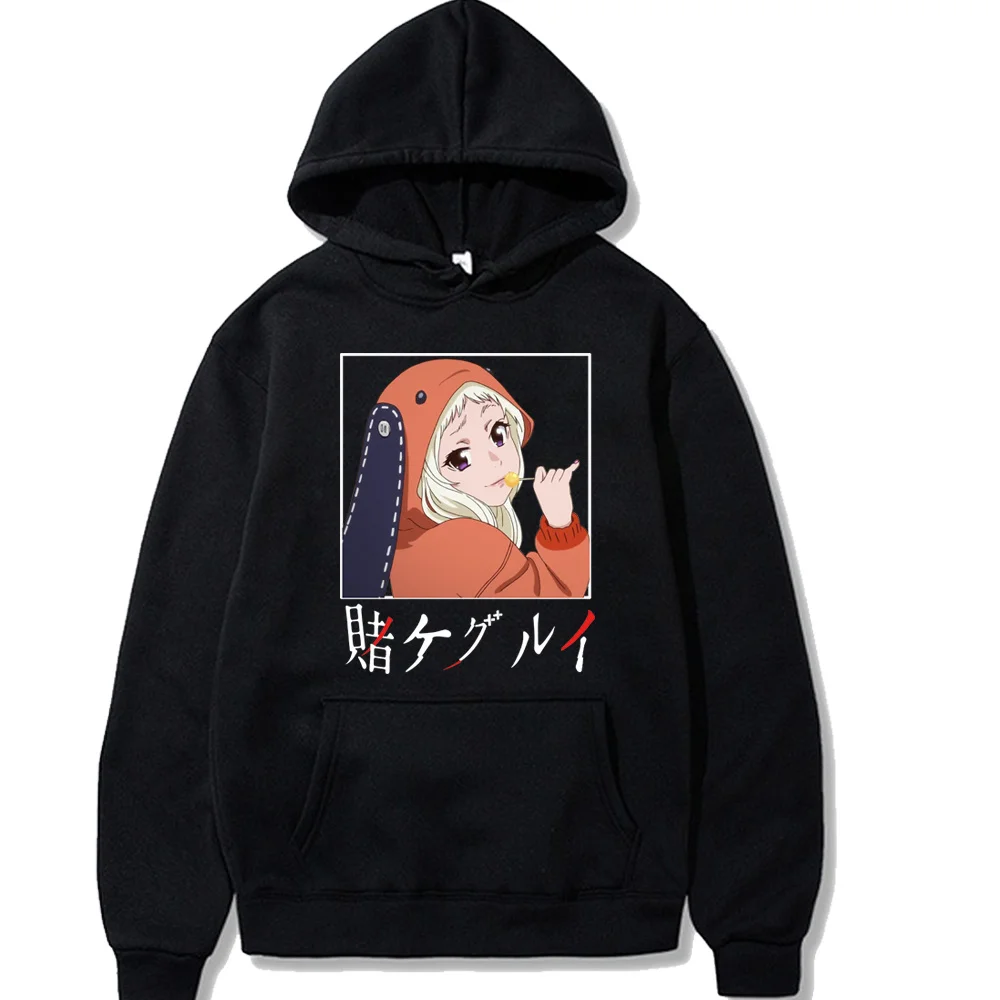 Yomoduki Runa Hoodies Cute Anime Kakegurui Print Cosplay Manga Sweatshirts Loose Oversized Girls Casual Streetwear Coat Top 2022