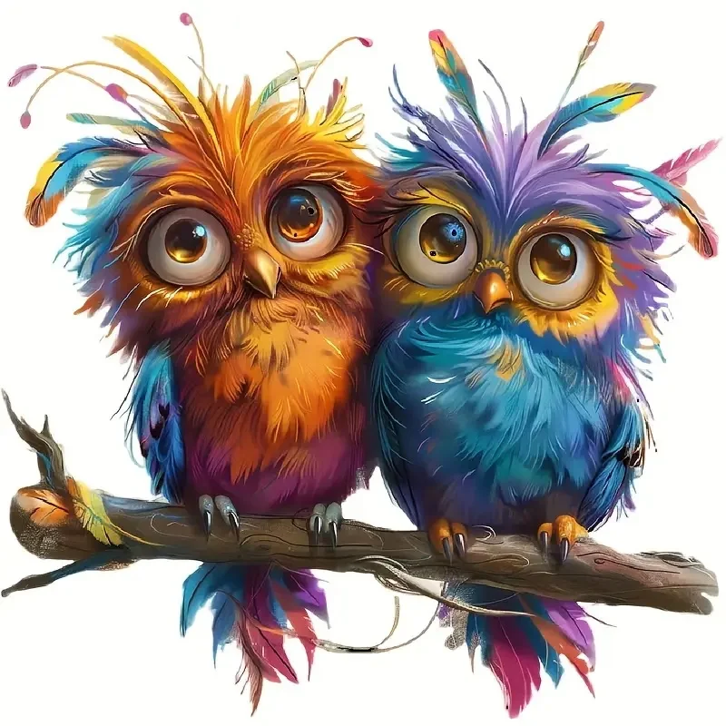 

Набор наклеек с птицами из ПВХ