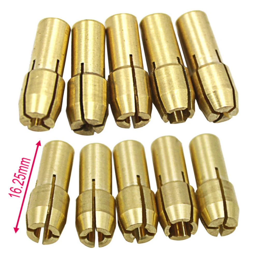 

Nut 0.5-3.2mm Pure Copper Electric Grinding Chuck Three-jaw Copper Electric Grinding Accessories Copper Clamp Multi-purpose