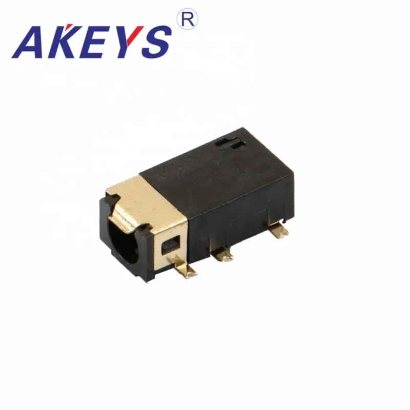 10 шт., детский разъем для наушников 3,5, 6 контактов, отверстие без резьбы, 1 фиксированный разъем без верхнего и одного контакта