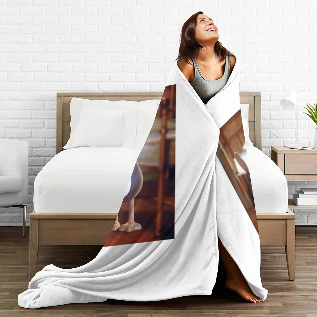 Перья Mcgraw Mirror Забавное ультрамягкое одеяло из микрофлиса