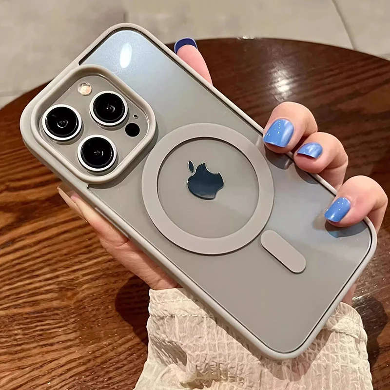 Роскошный Магнитный чехол для Magsafe с беспроводной зарядкой iPhone 15 14 13 12 11 Pro Max Plus