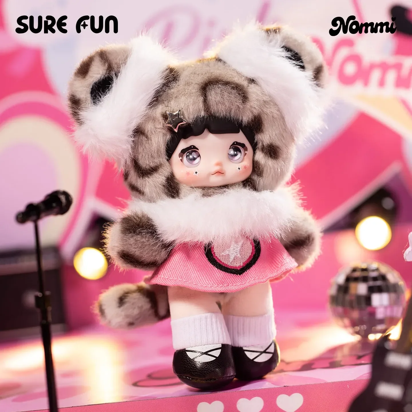 Фото SURE FUN Nommi - Серия Pink Energy: Плюшевая игрушка-сюрприз в закрытой упаковке, коллекционная кукла, милые аниме-фигурки, подарок №3