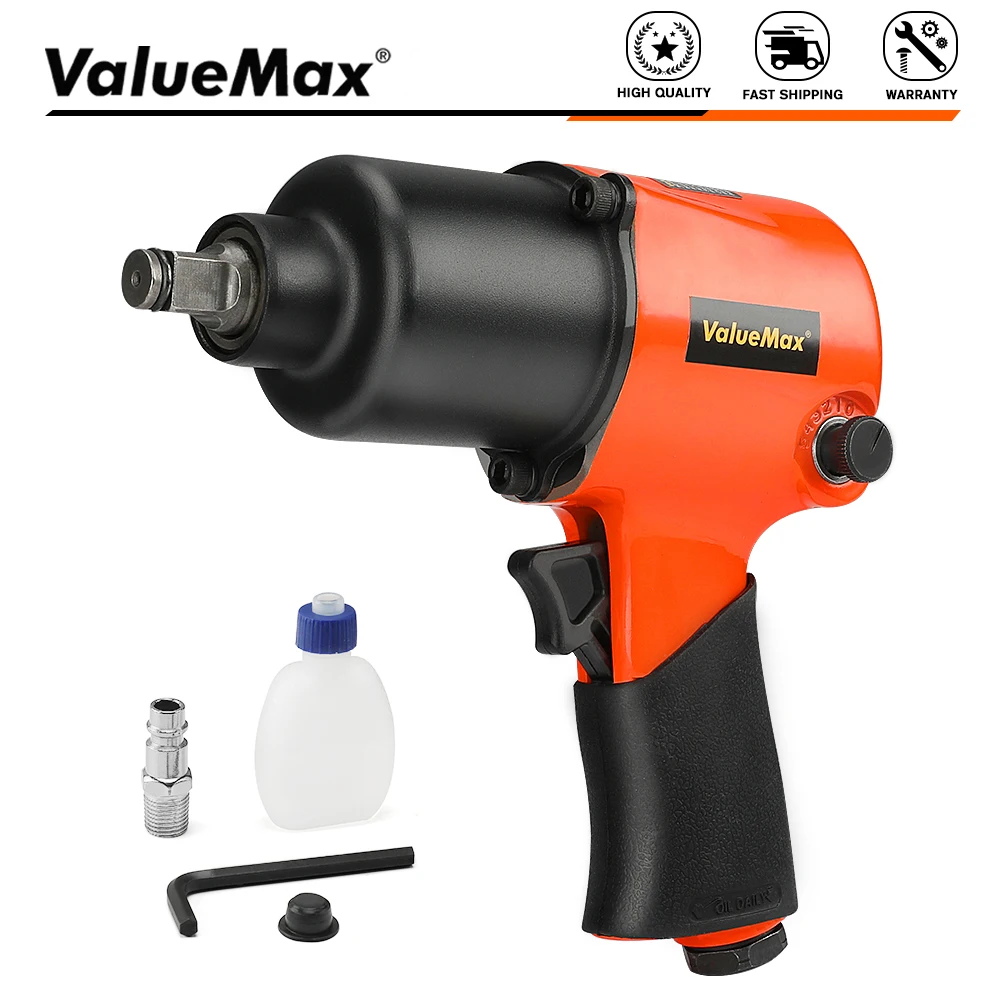 ValueMax 1/2 Drive Air Impact Wrench 570N.m Pneumatic Tools Professional Auto Car Repairing Tool Tire Removal Spanners
