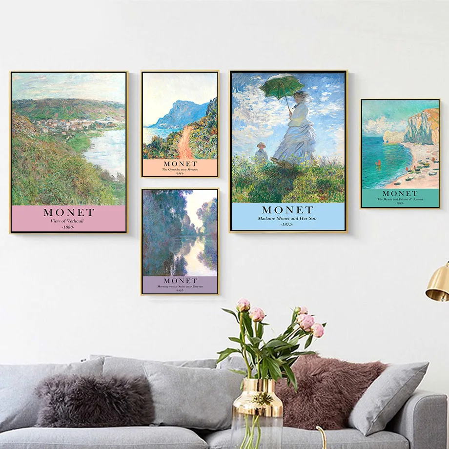 Мадам Моне и ее сын Пляжный Пейзаж ВОДНЫЕ ЛИЛИИ японский садовый известный