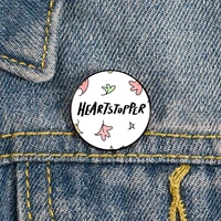 heartstopper season pin custom funny vintage brooches shirt lapel teacher bag cute badge cartoon pins for lover girl friends