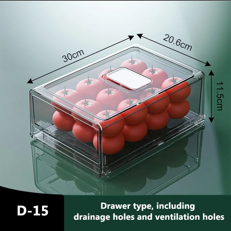 Прозрачный ящик для холодильника коробка хранения кухонный холодильник