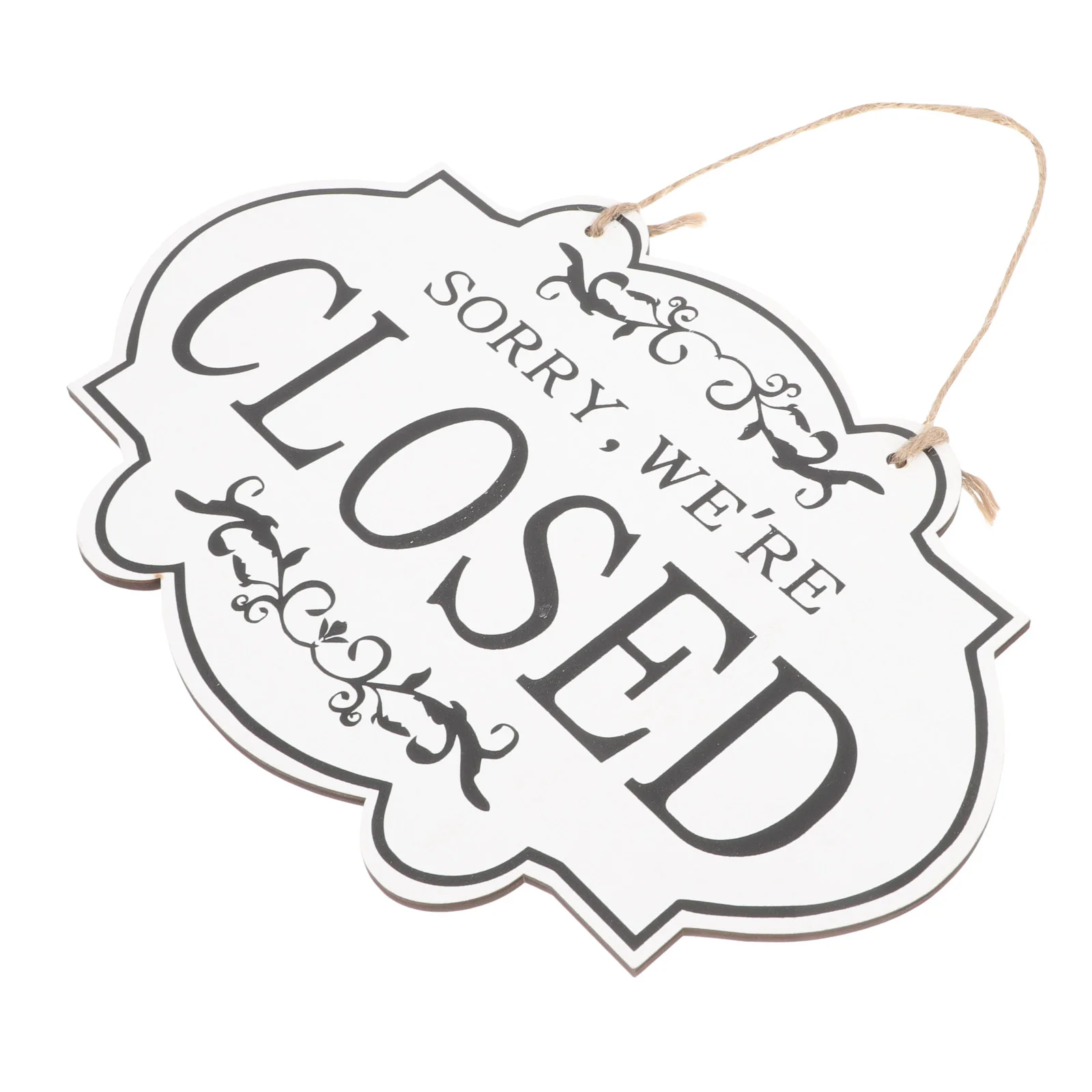 

Wooden Door Plate Decor Delicate Sign Hanging Multi-function Closed Open Decorative Wear-resistant Country