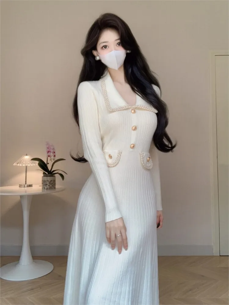 Женское платье-свитер NoEnName_Null полиэстер офис