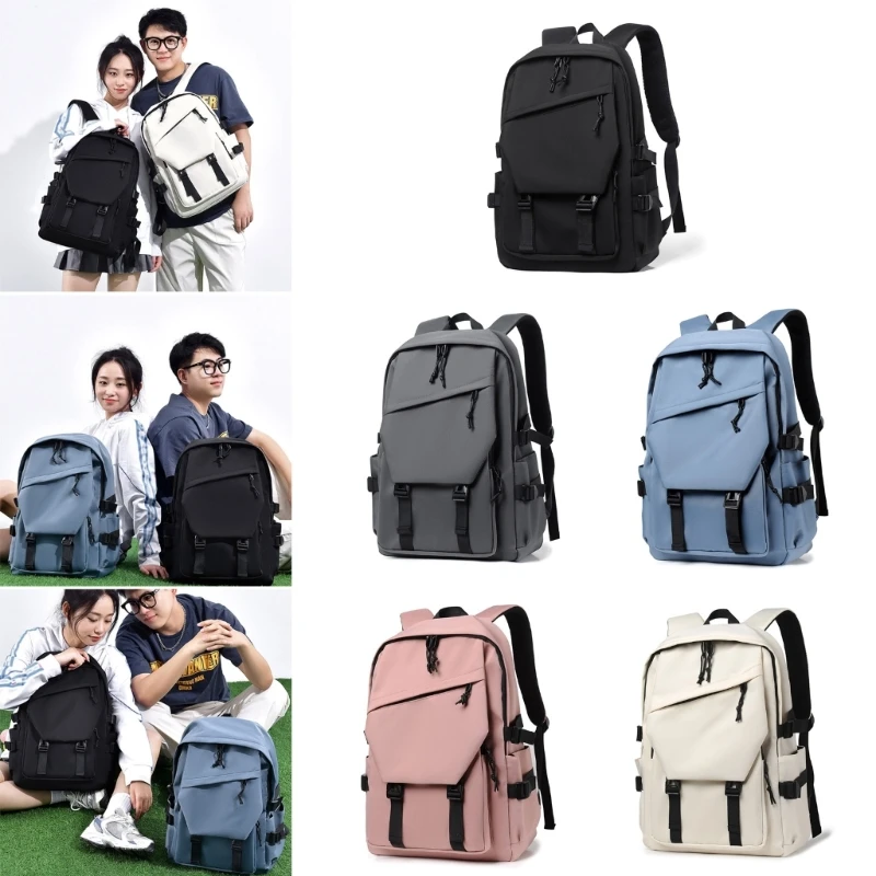 

Womens Large Capacity Daypack Simple Men Backpacks Student Schoolbag Multi-pocket Laptop Backpack Travel Backpack Ins