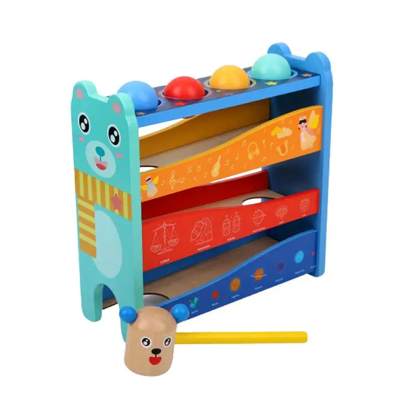 

Colorful Pounding Balls Toy Multicolors Pounding Balls Toy Improve Hands-on Ability Promote Color Recognition Montessori