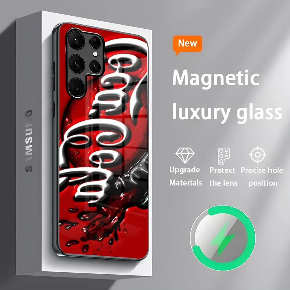 Чехол для телефона C-Cocaes C-Colas S24 Ultra чехлы Celulares Samsung S23 S22 S21 S20 Plus Note20 стекло