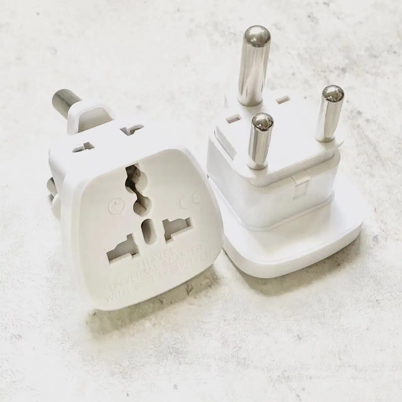 2 in 1 Black White 250v 15a copper Universal AU UK EU US to India Israel Malaysia Singapore Big South Africa Power Plug Adapter