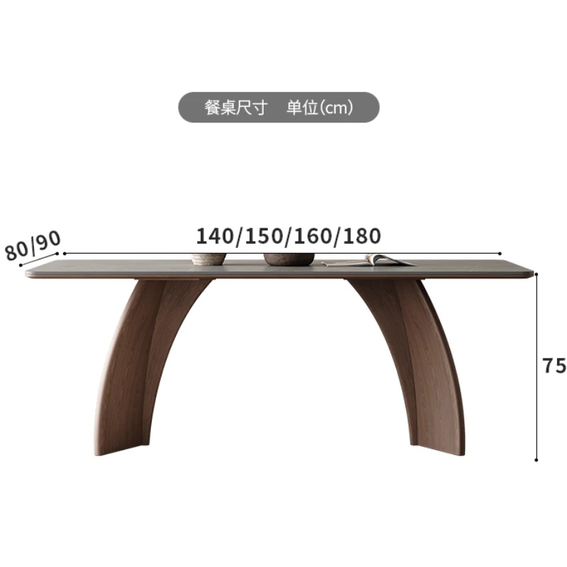 Кухонный стол Обеденный элегантный Дизайнерский кофе Прямоугольная