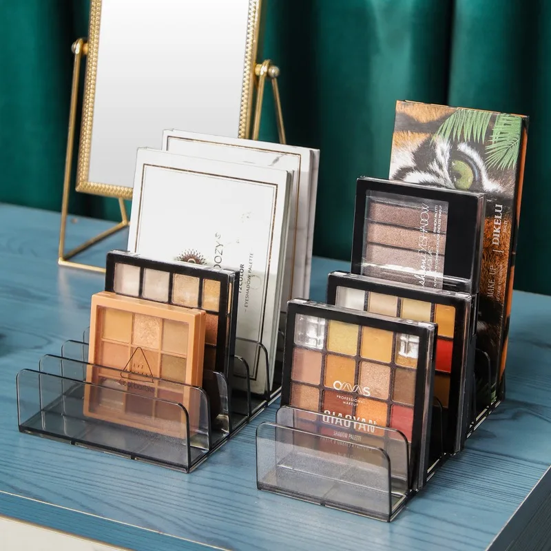 

Eyeliner Tray Makeup Organizer for Drawer Lipstick Powder Blush Rack Table Top Semi-transparent Storage Box Plastic Makeup Box